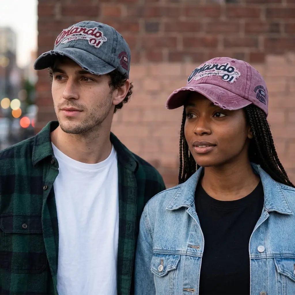 Orlando Vintage Denim Baseball Cap