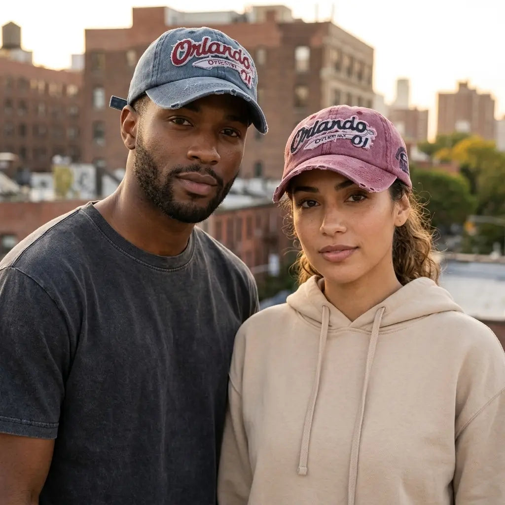 Orlando Vintage Denim Baseball Cap