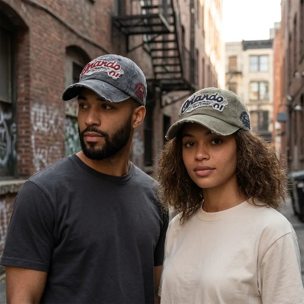 Orlando Vintage Denim Baseball Cap