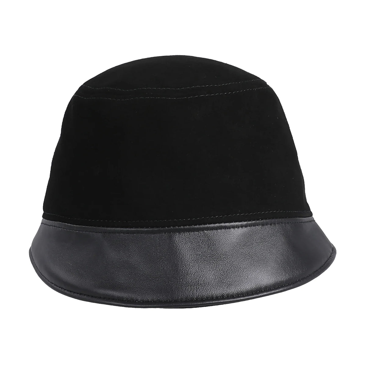 Orléans Woman Genuine Suede Leather Cloche Hat