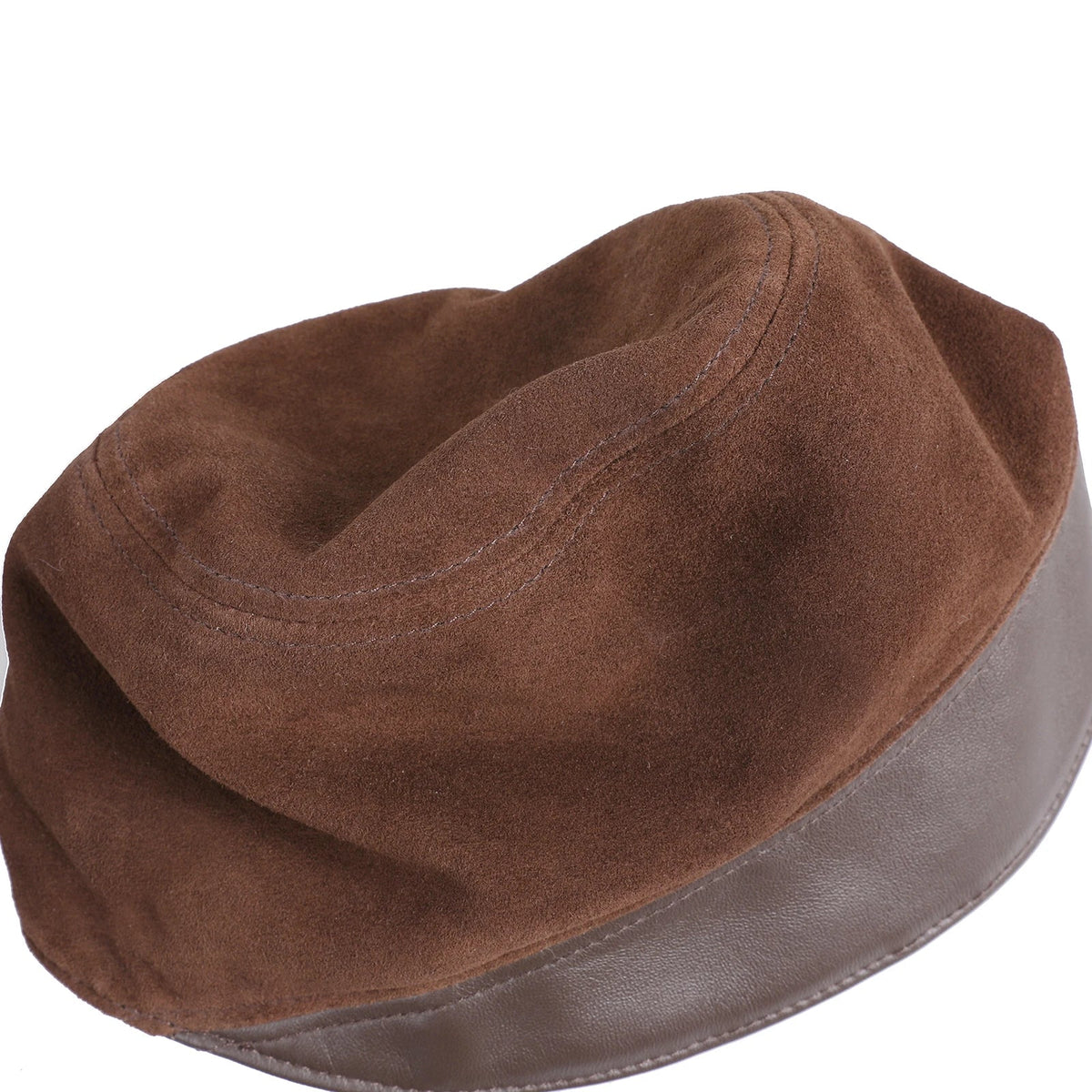 Orléans Woman Genuine Suede Leather Cloche Hat