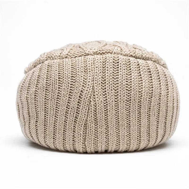 Ottawa Winter Striped Flat Cap