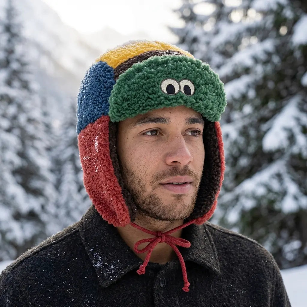 PP One Winter Vintage Fur Bomber Hat