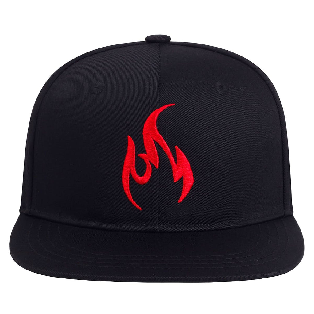 P&L Flame Black Snapback Cap