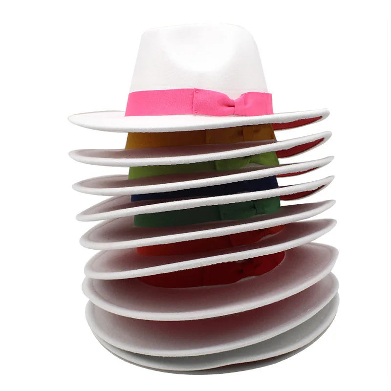 Pahoda White Cotton Fedora Hat