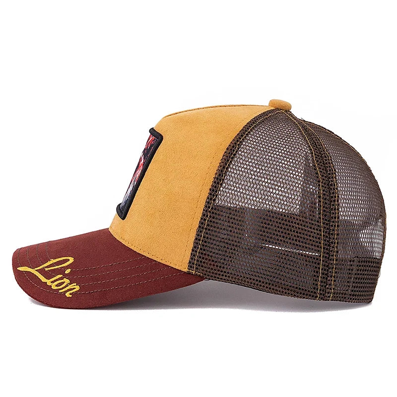 Painted Animals Suede Trucker Cap
