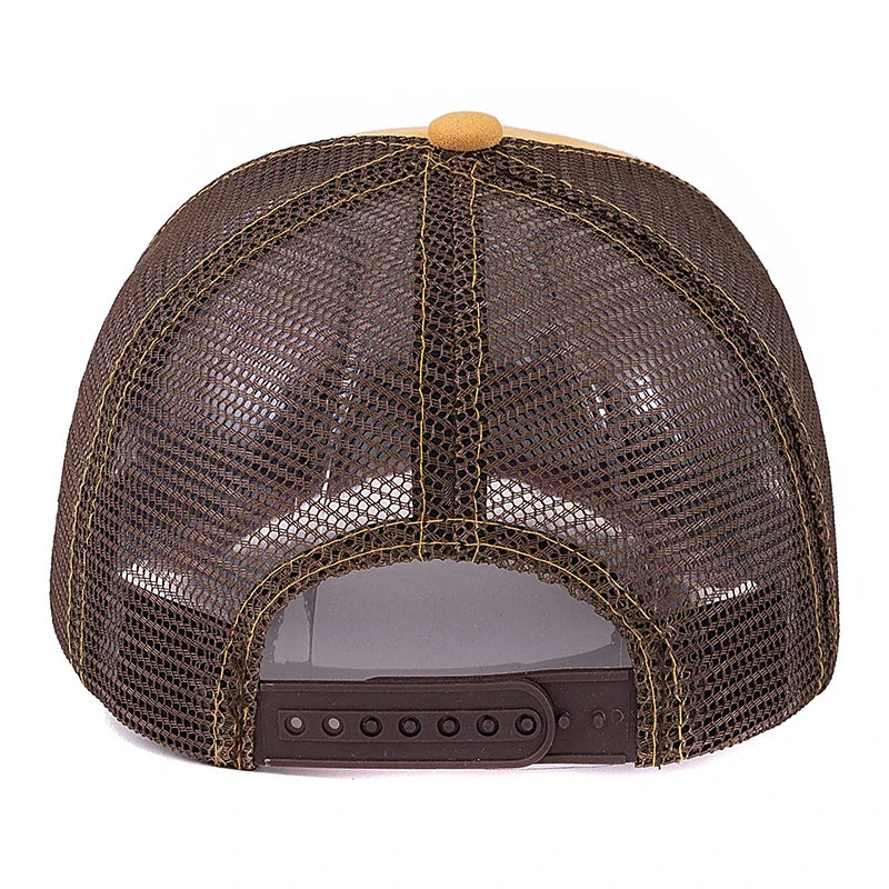 Painted Animals Suede Trucker Cap