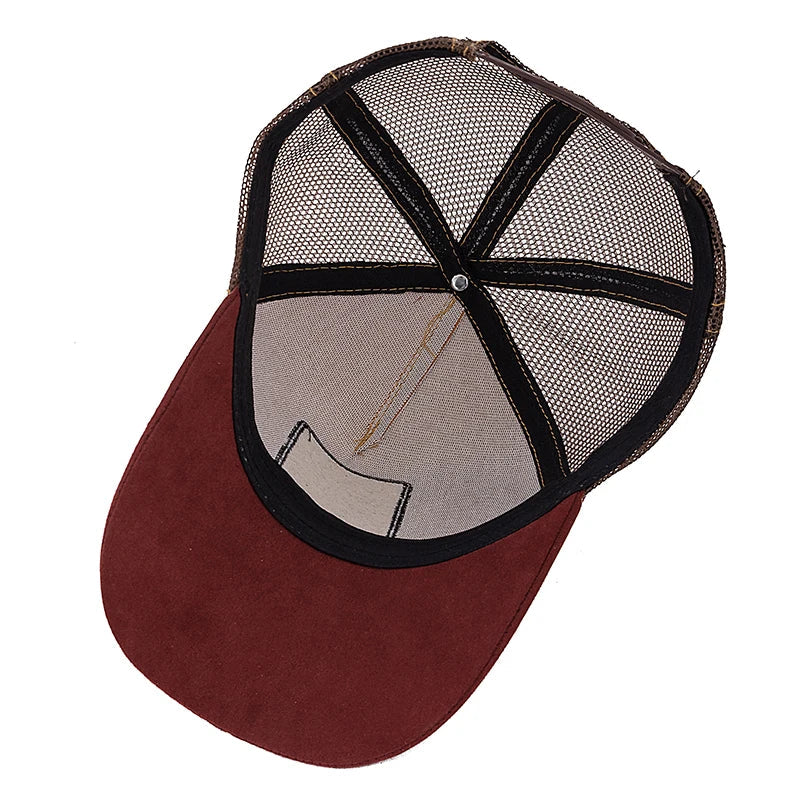 Painted Animals Suede Trucker Cap