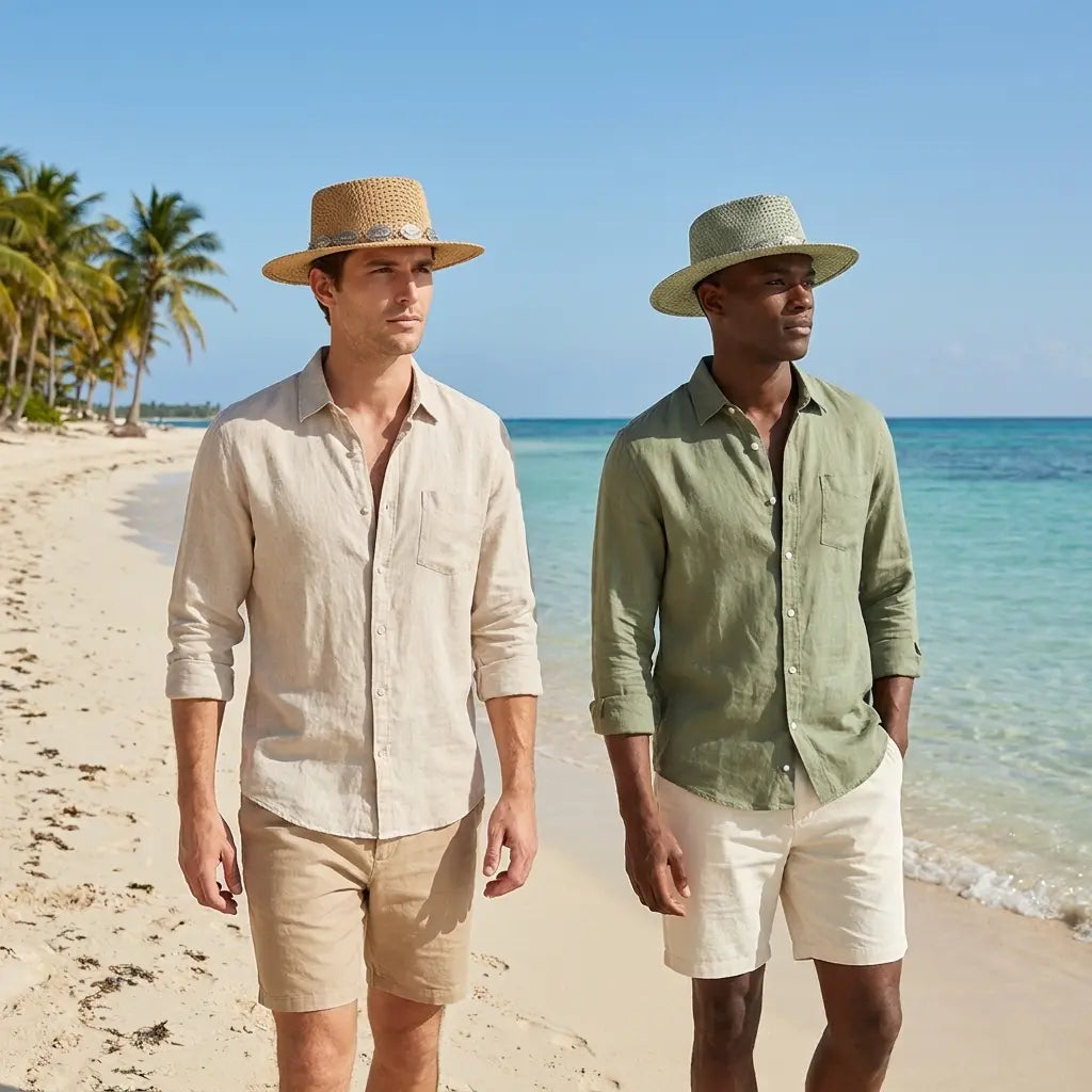 Palermo Summer Handmade Straw Porkpie Hat
