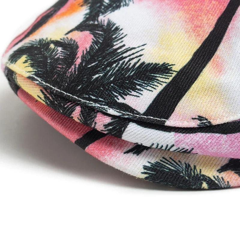 Palm Trees Summer Flat Cap