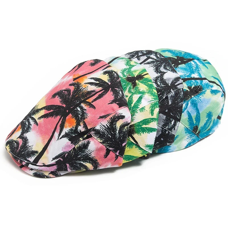 Palm Trees Summer Flat Cap