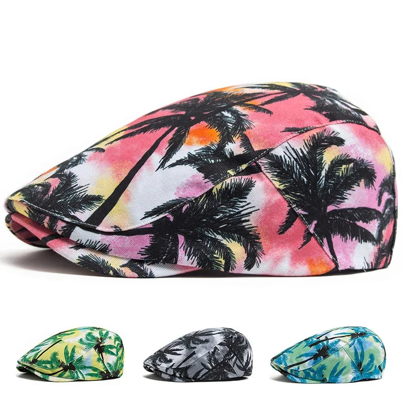Palm Trees Summer Flat Cap