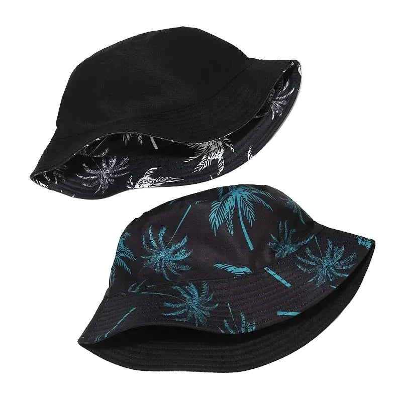 Palm Trees Summer Reversible Bucket Hat