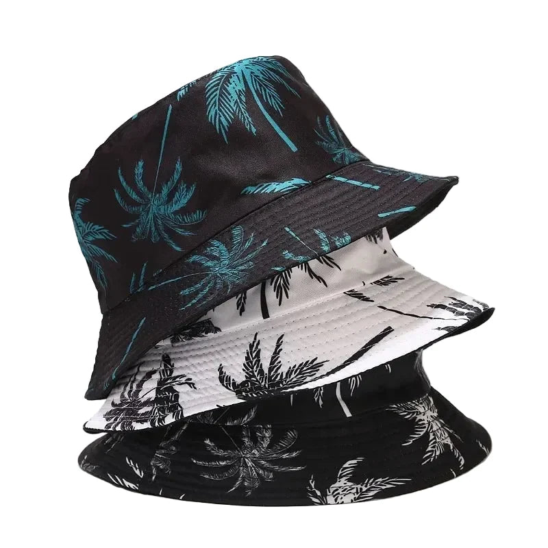 Palm Trees Summer Reversible Bucket Hat