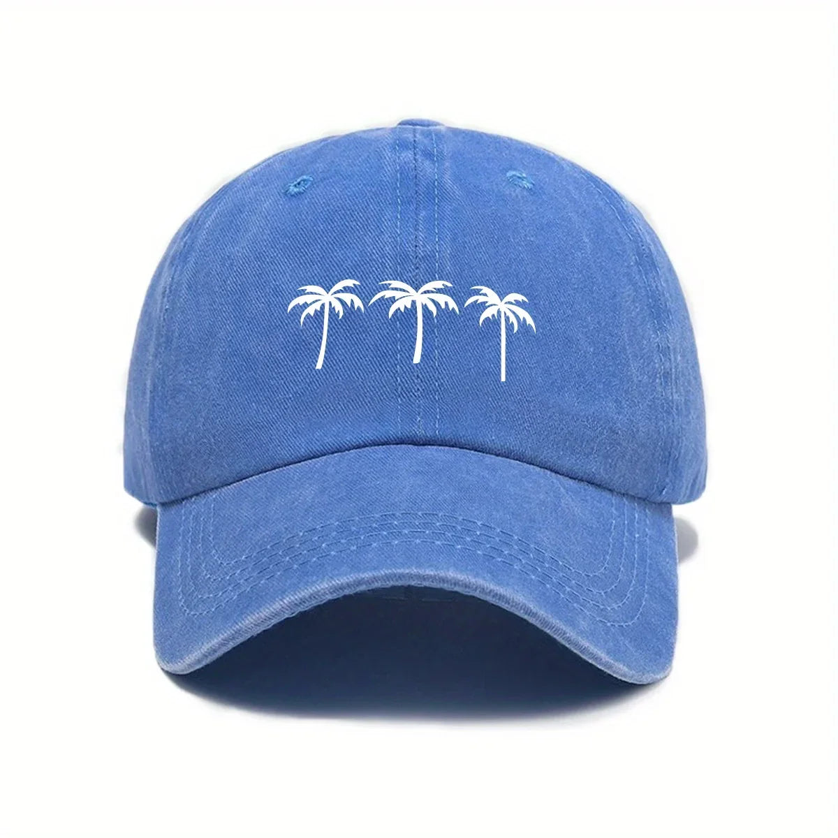 Palm Trees Washed Cotton Baseball Cap
