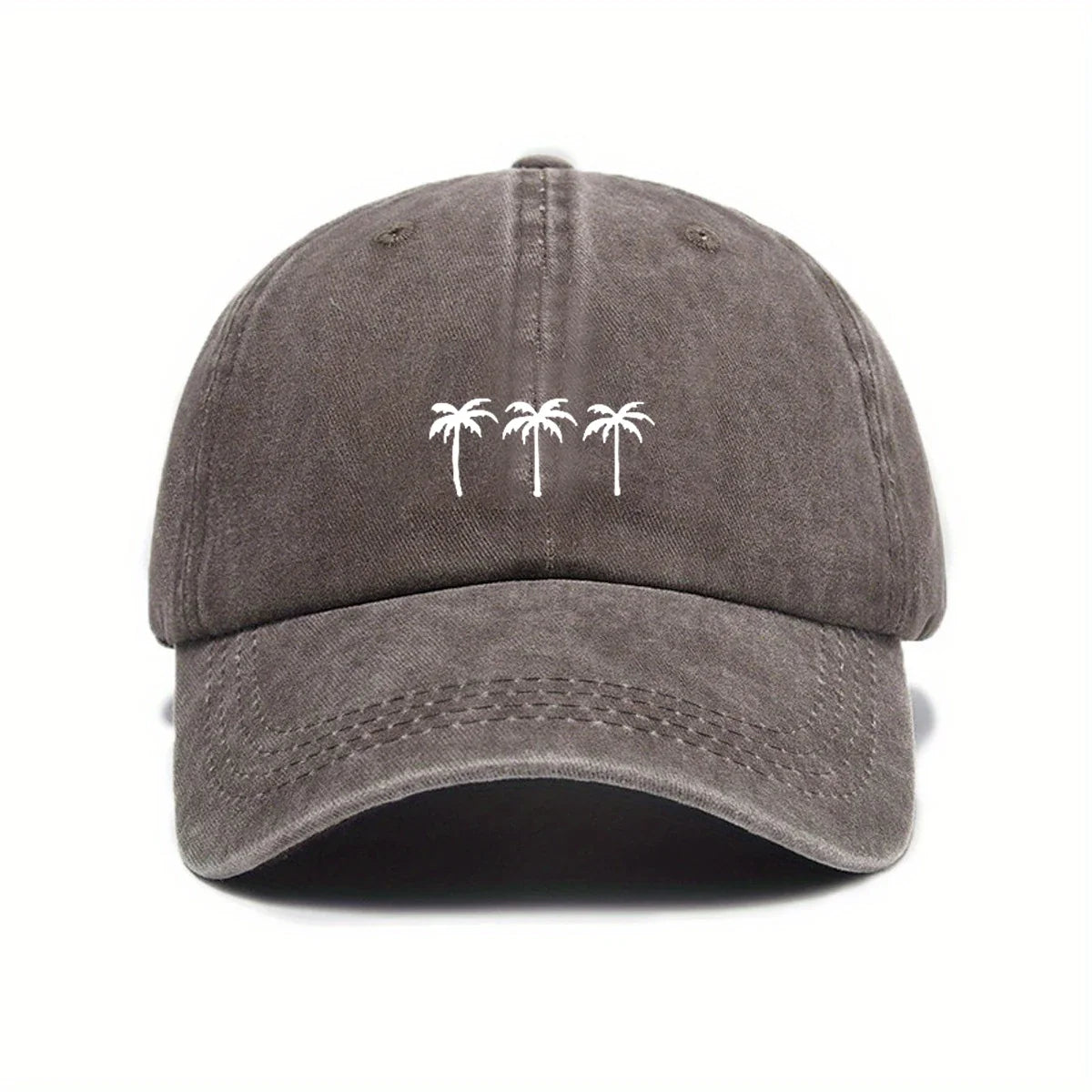 Palm Trees Washed Cotton Baseball Cap