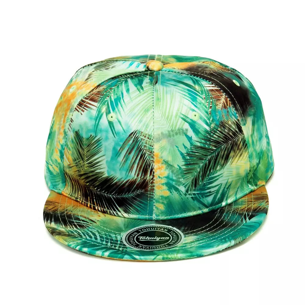 Palm Leaves Graffiti Snapback Cap