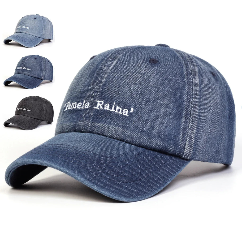 Pamela Raina Denim Baseball Cap