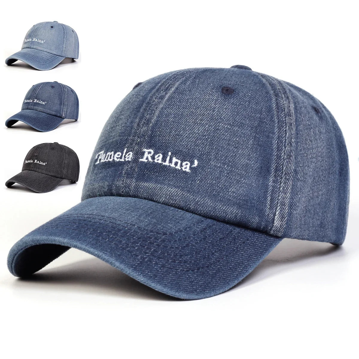 Pamela Raina Denim Baseball Cap