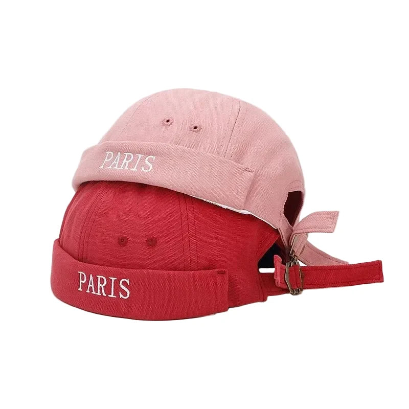 Paris Vintage Cotton Brimless Docker Cap
