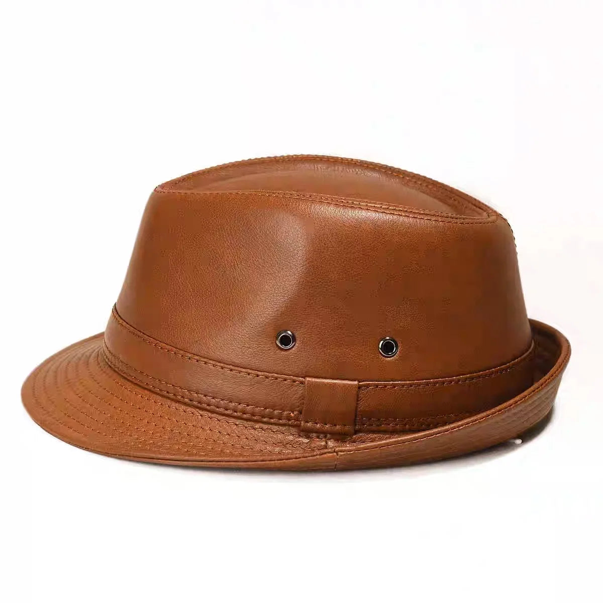 Parker Genuine Leather Trilby Hat