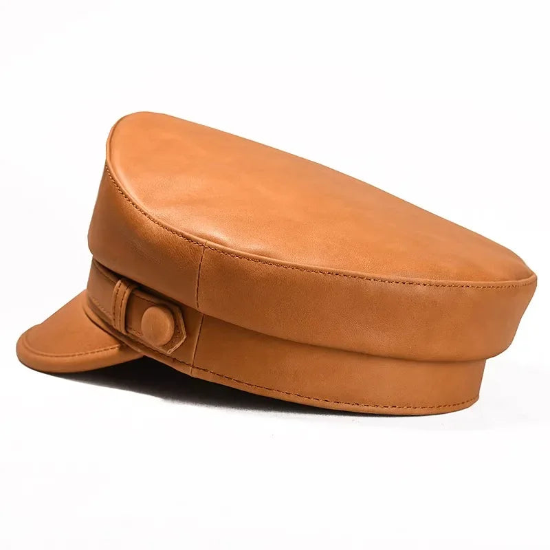 Patton Star Genuine Leather Sailor Cap