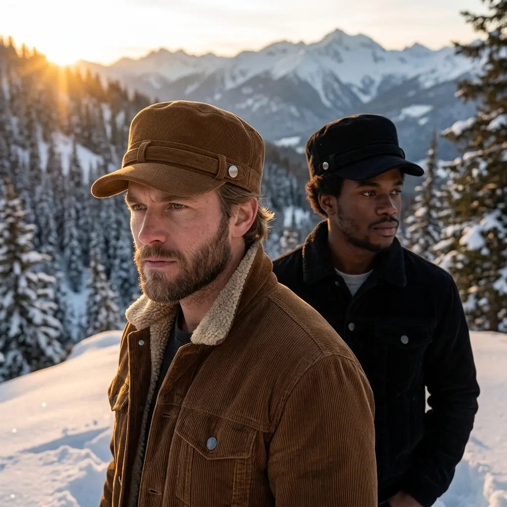 Patton Winter Corduroy Army Cap