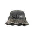 Peach Go Adjustable Belt Denim Bucket Hat