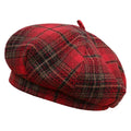 Perpignan Tartan Wool Blend Beret