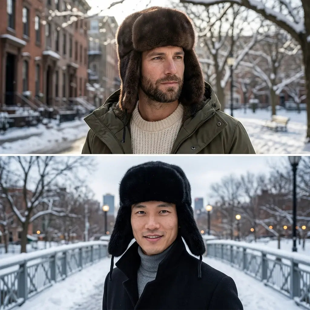 Philadelphia Winter Genuine Mink Fur Hat