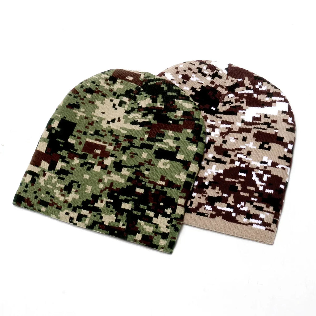 Pixel Camouflage Skully Beanie