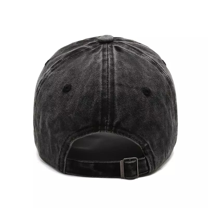 Plain Washed Cotton Baseball Cap