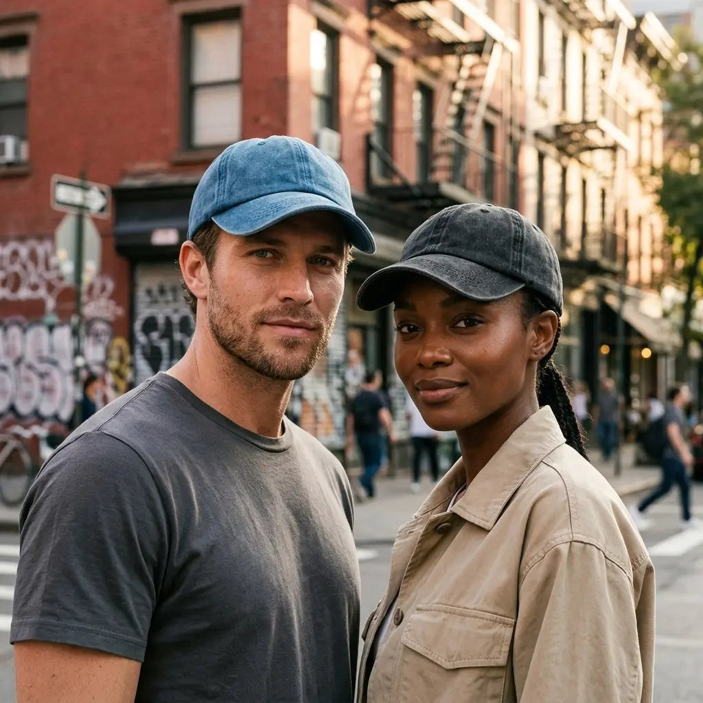 Plain Washed Cotton Baseball Cap