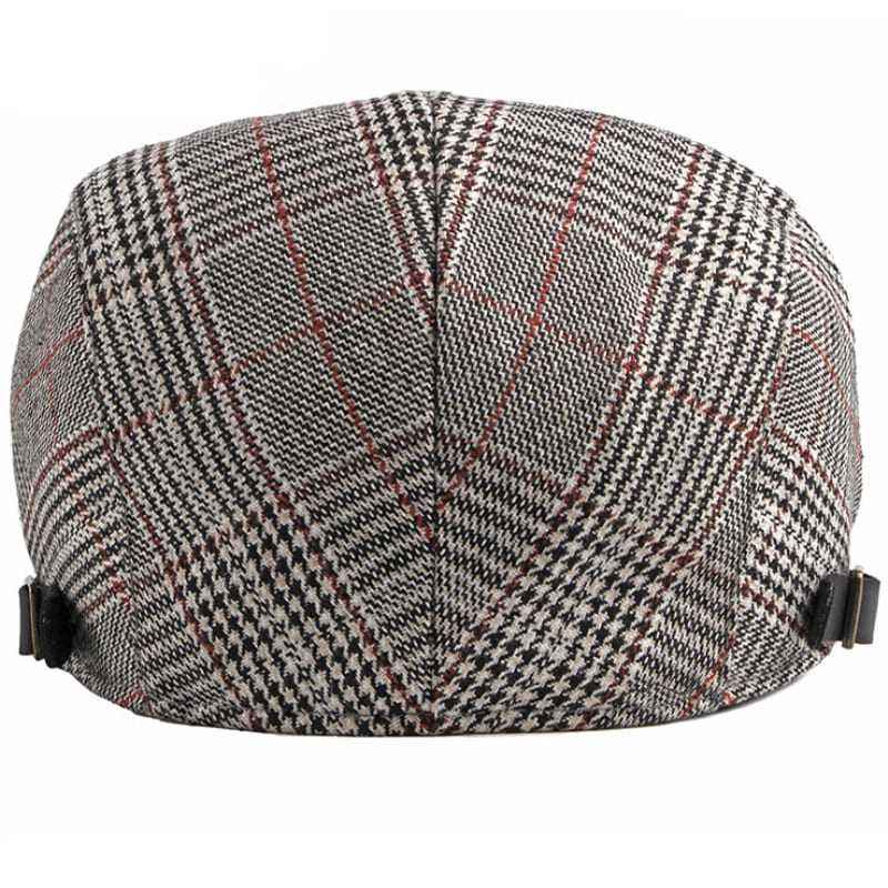Plymouth Tartan Cotton Flat Cap