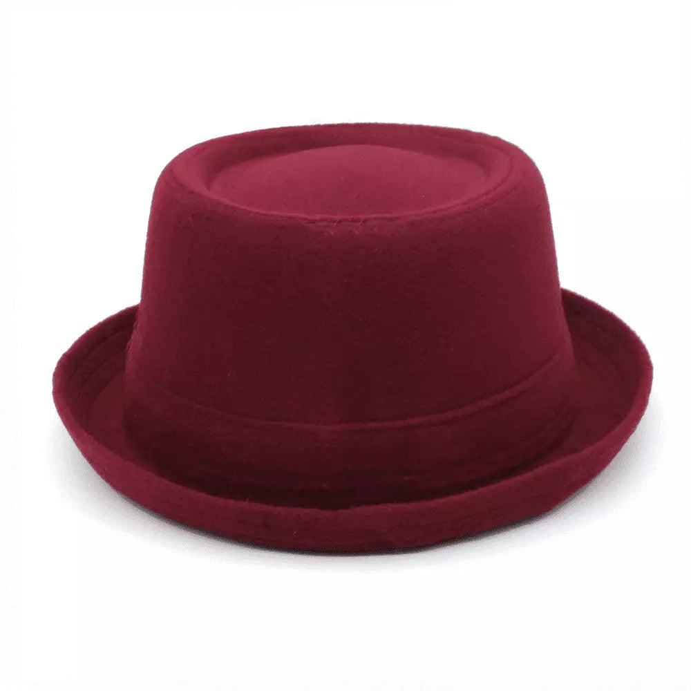 Poitiers Feathers Wool Porkpie Hat