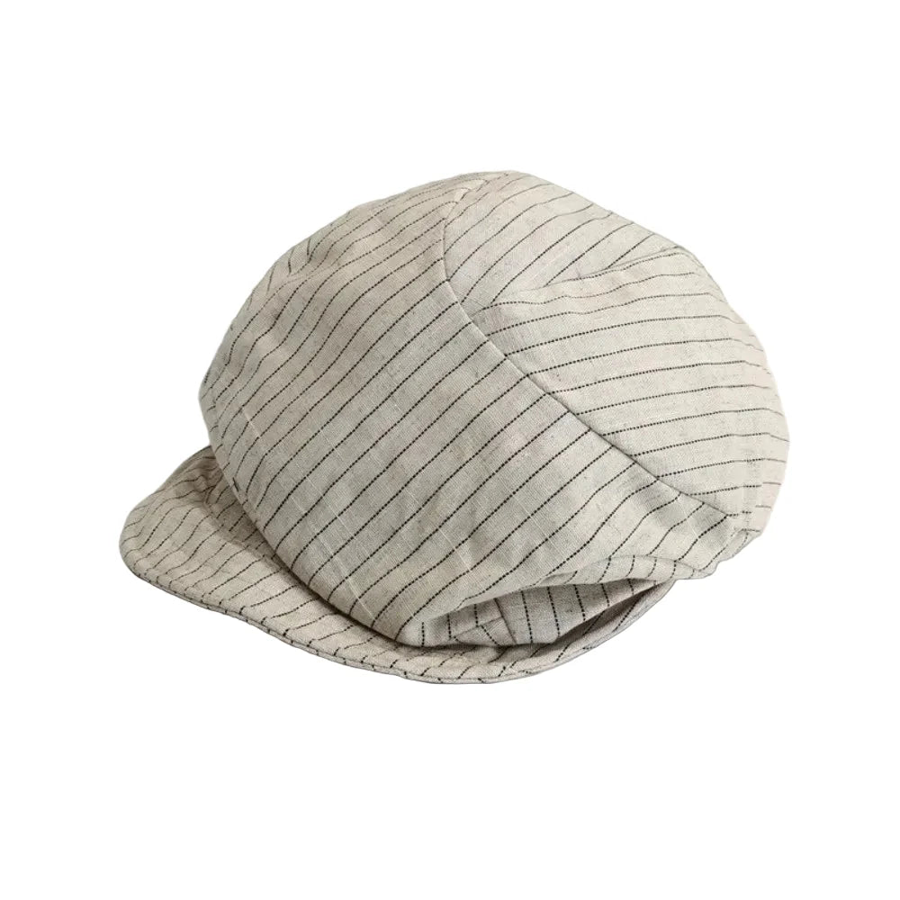 Pontypool Striped Linen Cap