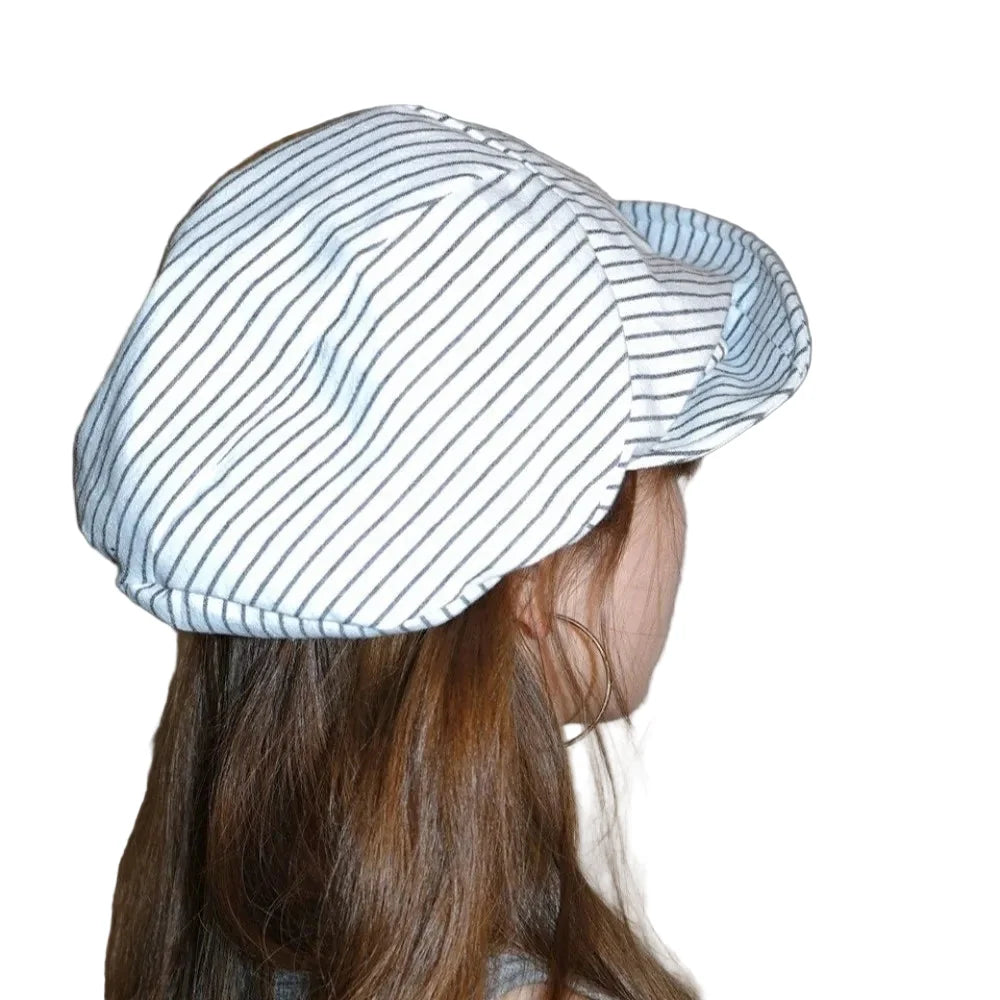 Pontypool Striped Linen Cap