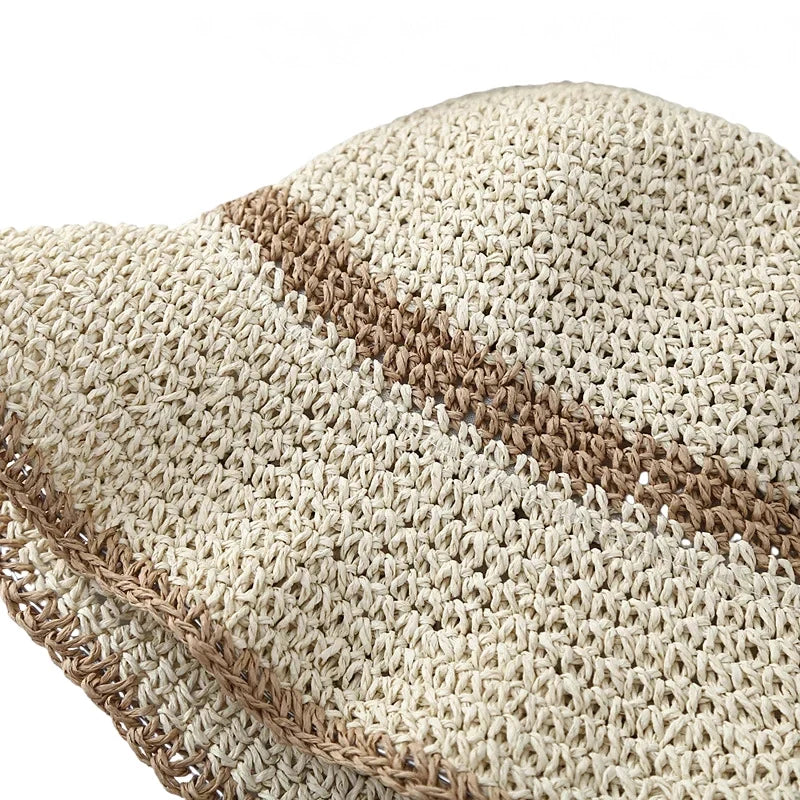 Porto Summer Women Handcrafted Straw Bucket Hat