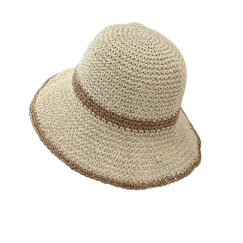 Porto Summer Women Handcrafted Straw Bucket Hat