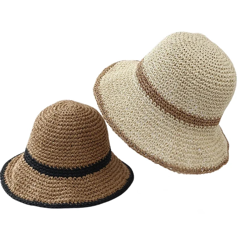 Porto Summer Women Handcrafted Straw Bucket Hat