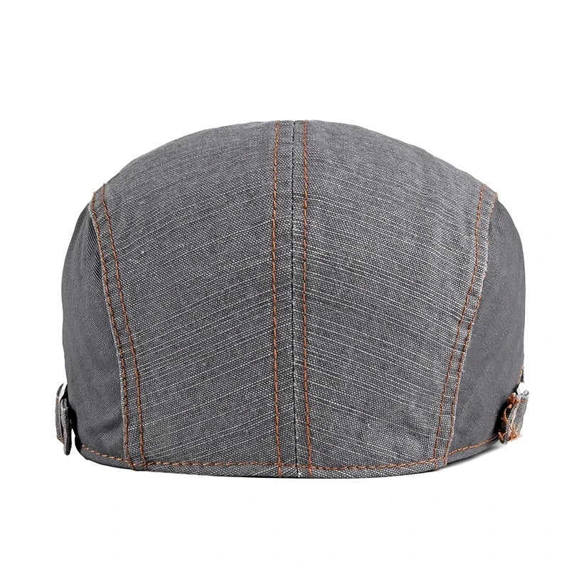 Portsmouth Retro Patchwork Cotton Flat Cap