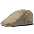 Portsmouth Retro Patchwork Cotton Flat Cap