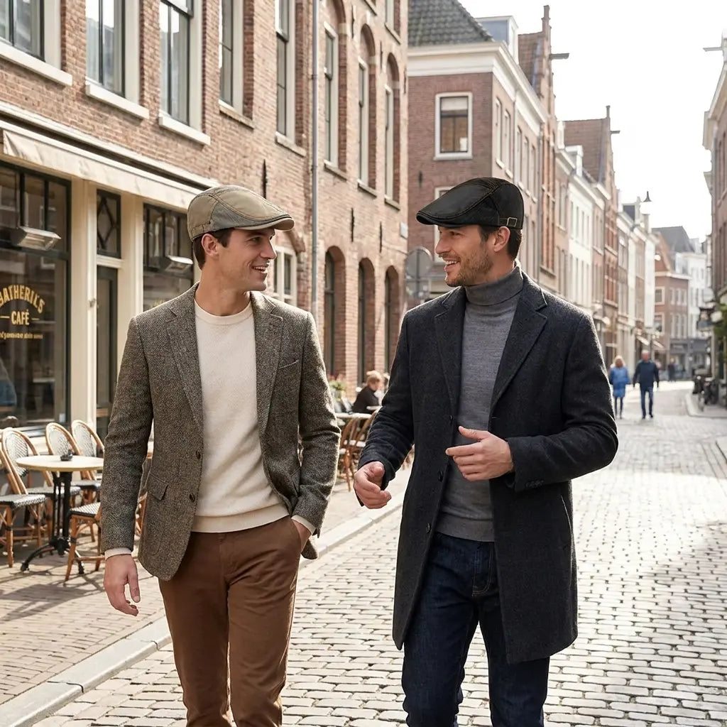 Portsmouth Retro Patchwork Cotton Flat Cap