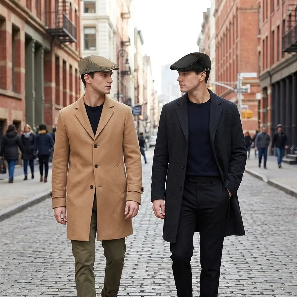 Portsmouth Retro Patchwork Cotton Flat Cap