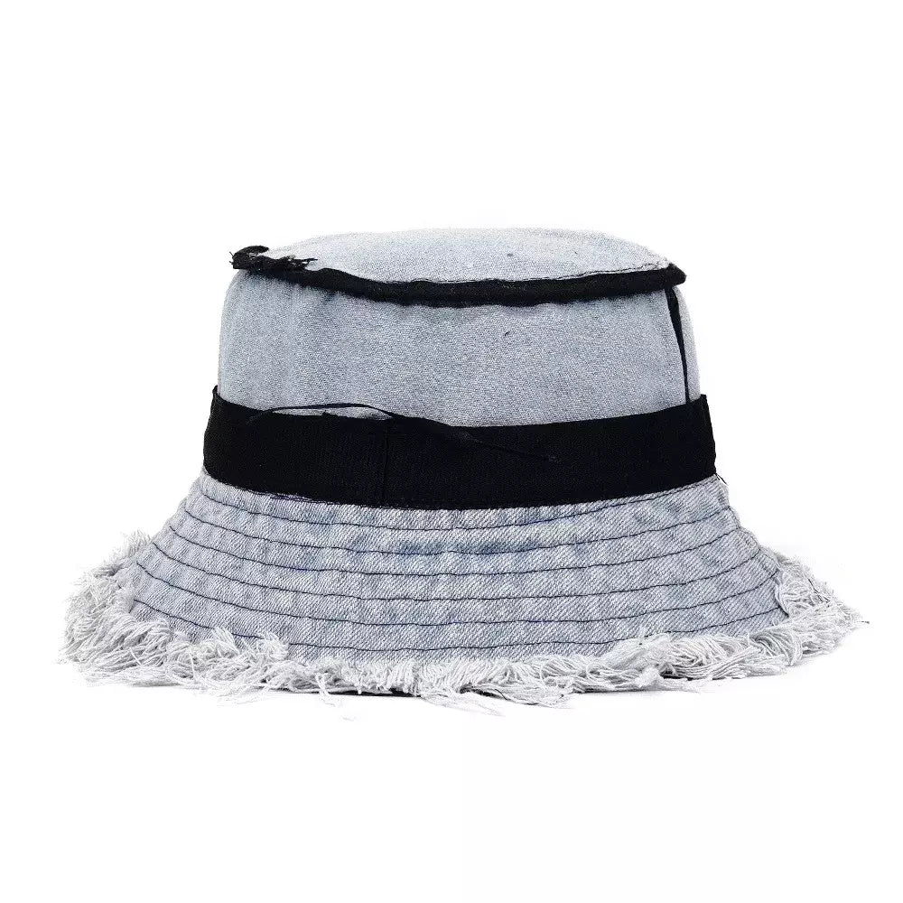 Prank Winter Denim Bucket Hat