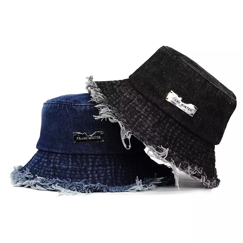 Prank Winter Denim Bucket Hat