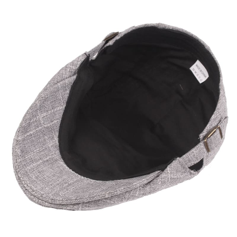 Preston Plaid Cotton Flat Cap