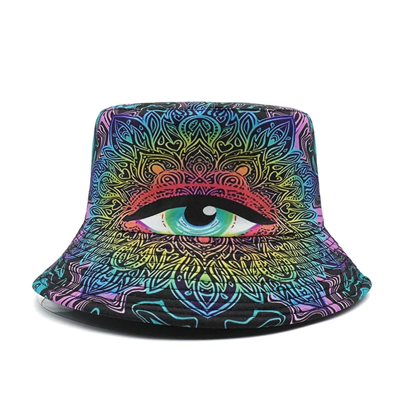 Psilocibe Eye Reversible Bucket Hat