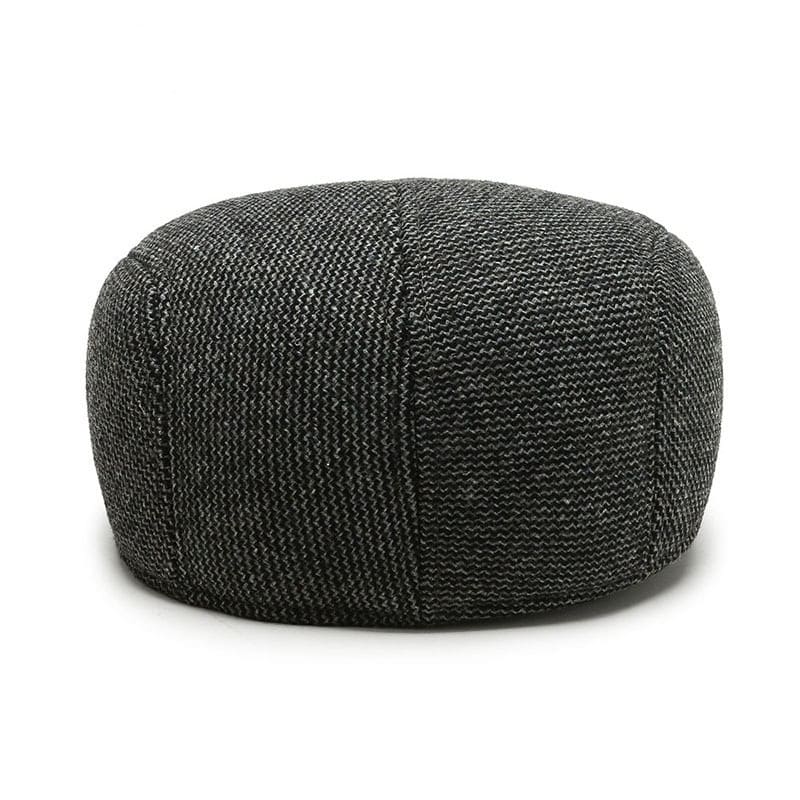 RQL Earflaps Wool Flat Cap