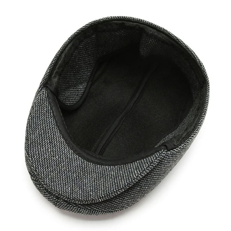 RQL Earflaps Wool Flat Cap